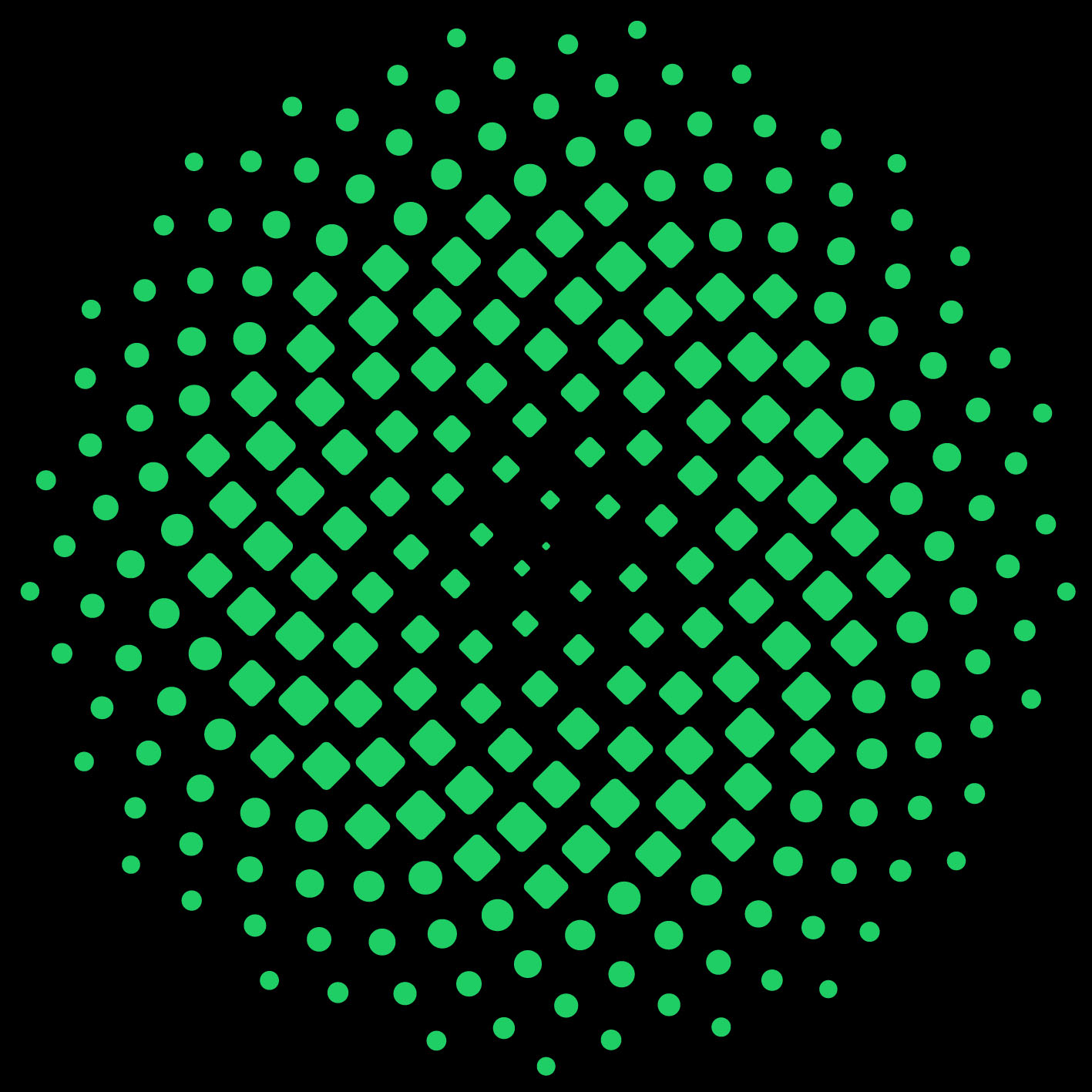 Circle+Square+Fihonacci perforation template preview